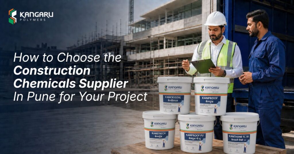 Construction chemicals supplier in Pune with waterproofing and concrete protection solutions